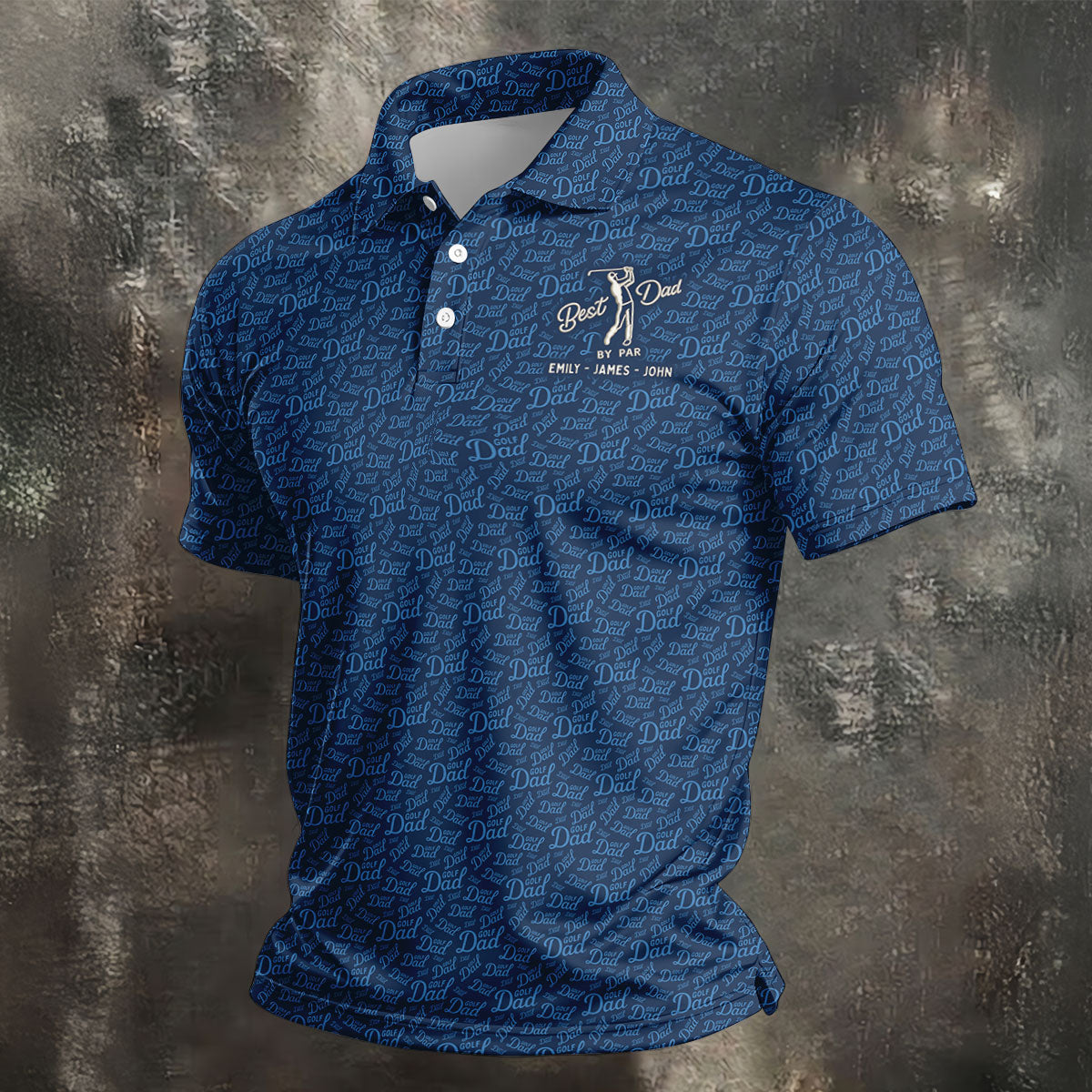 Best Dad By Par Father's Day Golf Shirt, Polo Shirts For Men, Gift For Golf Dad, Golfing Apparel