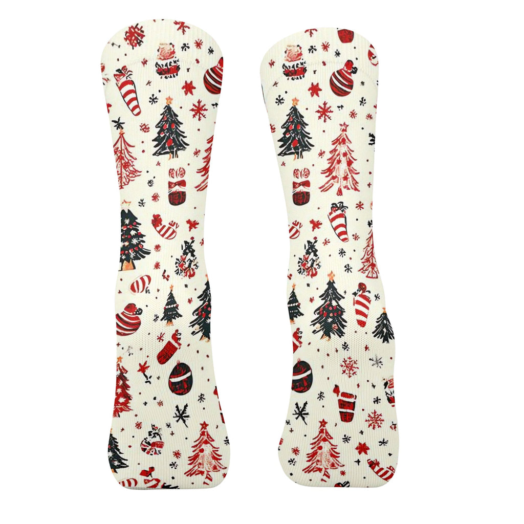 Candy Canes Christmas Golf Socks, Christmas Golf Gift, Golfing Accessories, Ladies Golf Socks, Men's Christmas Socks