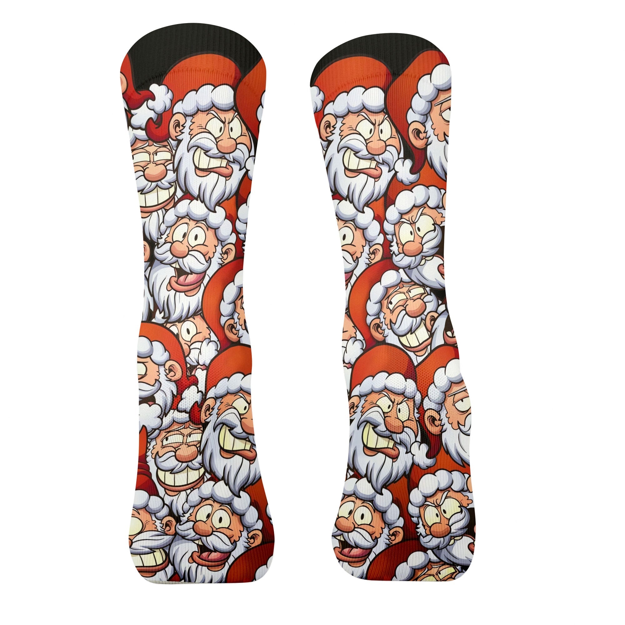 Santa Claus Face Funny Golf Socks, Golf Gift Ideas, Golfing Accessories, Christmas Golf Gift