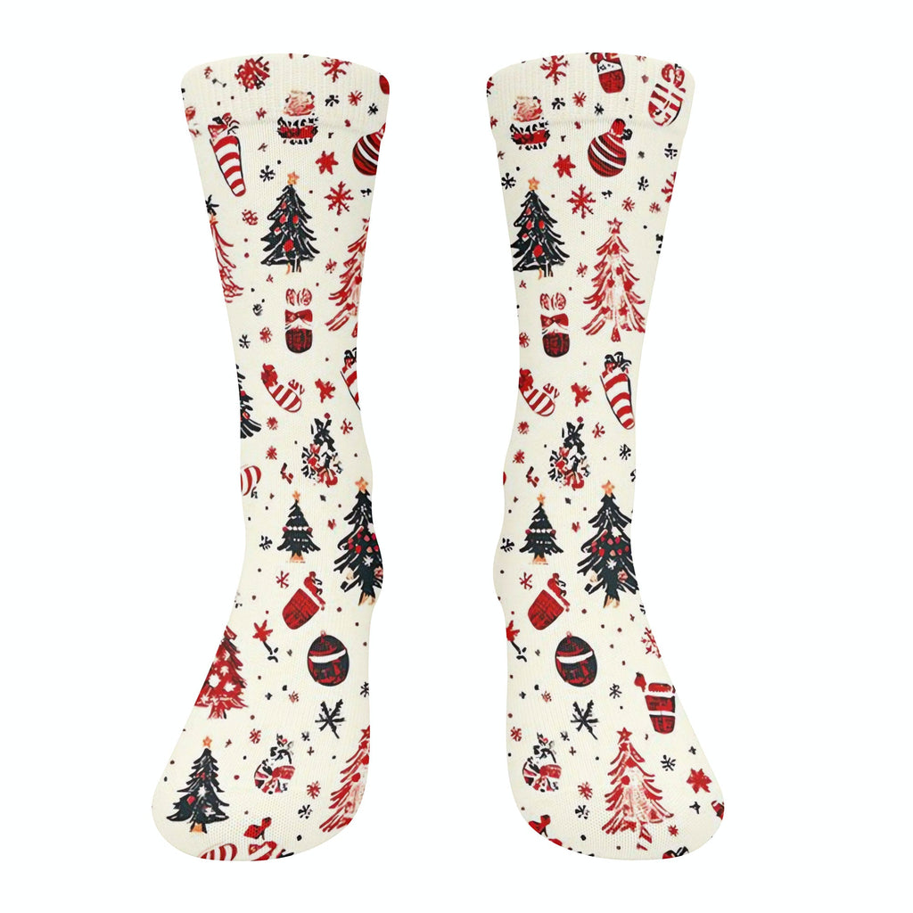 Candy Canes Christmas Golf Socks, Christmas Golf Gift, Golfing Accessories, Ladies Golf Socks, Men's Christmas Socks