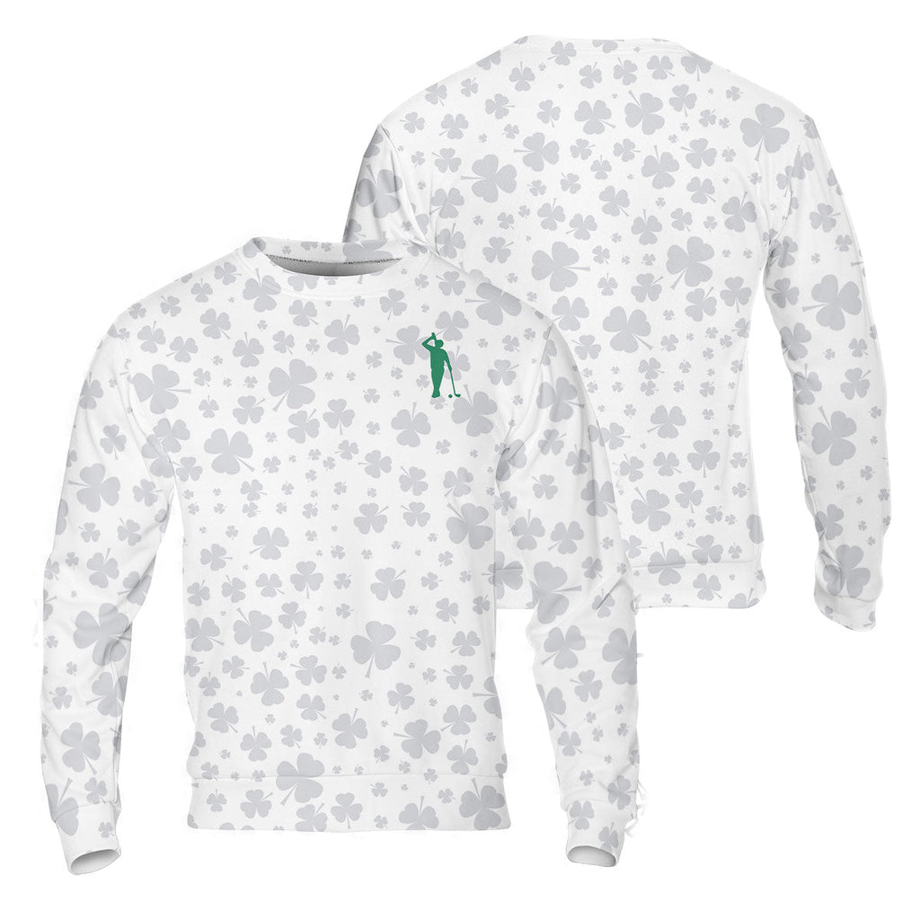Shamrock Golf Polo ShirtMens Golf Shirt, St Patrick's Day Golf Shirt, Gift For Golfer