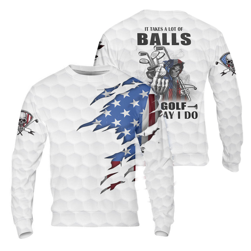 America Skeleton Golf Polo ShirtGolfing Apparel, America 250 Anniversary Golf Clothing, Mens Golf Gift