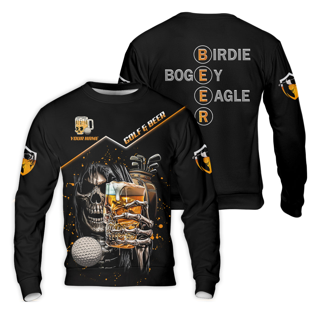 Custom Golf And Beer Soul Keeper Golf Polo Shirtnny Golf Shirt, Gift For Golfers
