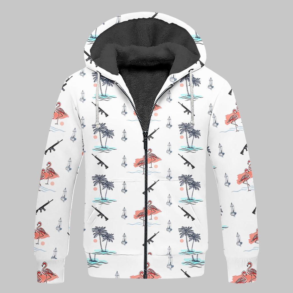 Flamingo Golf Polo ShirtMens Golf Gift, Funny Golf Shirt, Tropical Shirt
