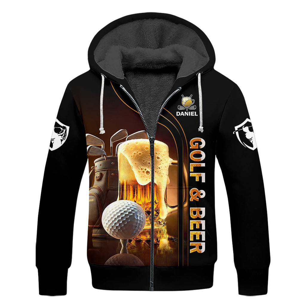 Golf And Beer Custom Hawaiian Golf Shirt, Funny Golf Shirt, Gift For Golfers