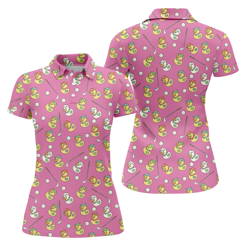 Funny Duck Golf Polo Shirt, Ladies Sleeveless Tops, Ladies Golf Shirts, Golfing Apparel