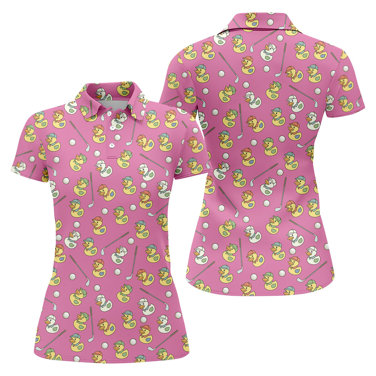 Funny Duck Golf Polo Shirt, Ladies Sleeveless Tops, Ladies Golf Shirts, Golfing Apparel