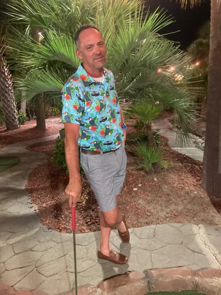 Tropical Toucan Golf Polo Shirt Golfing Apparel, Men Golf Gift, Funny Golf Shirt, Tropical Shirt