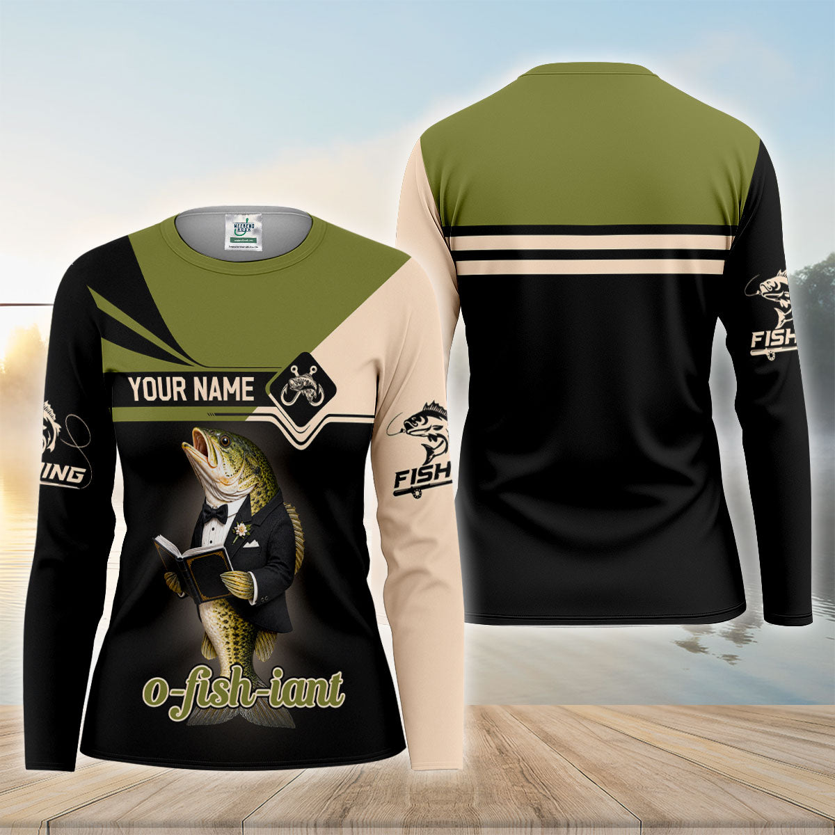 O Fish Iant Wedding Bass UPF Shirt, Performance Fishing Shirt, Fishing Shirts For Women