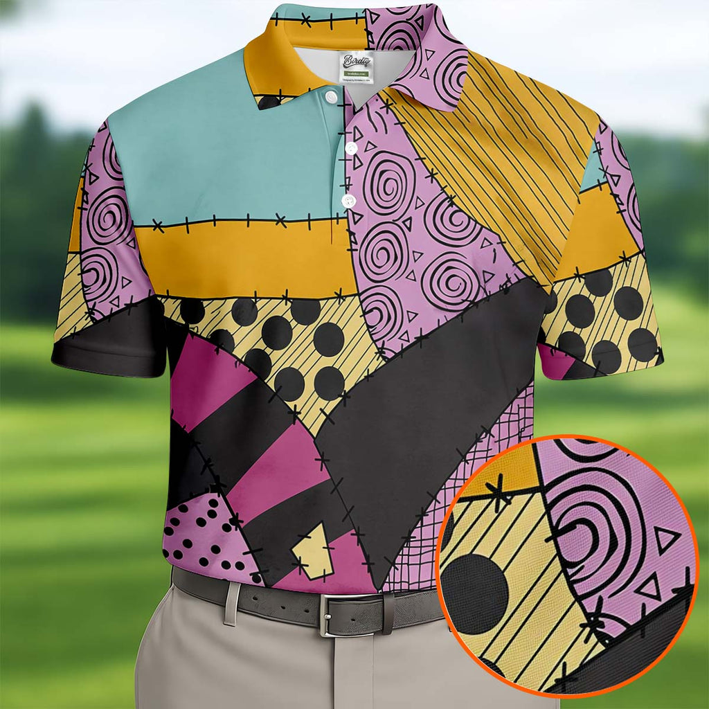 Pumpkin Queen Horror Cosplay Halloween Golf Shirt, Men's Funny Golf Shirts, Polo Shirts For Men