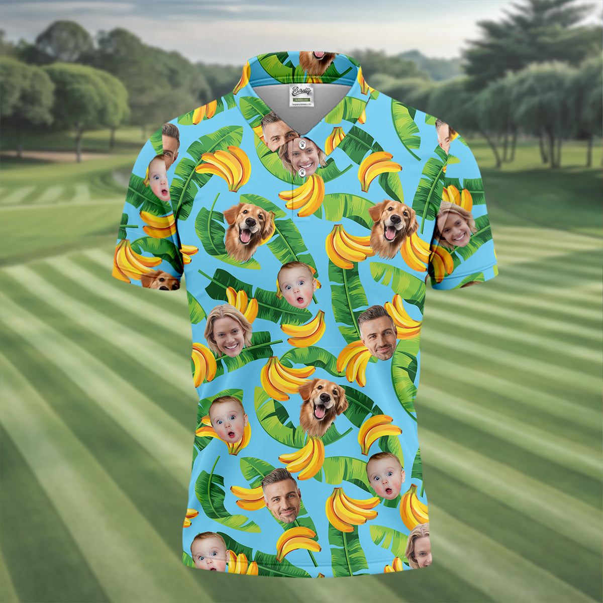 Seamless Pattern, Banana Shirt, Men Golf Polo, Hawaiian Shirts With Faces, Great Golf Gifts For Guys