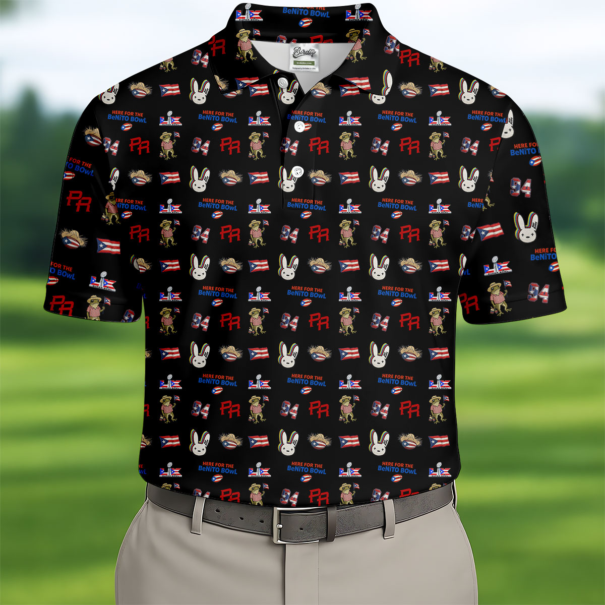 Here For The Benito Bowl Football Theme Black Men Polo, American Football League Gift Ideas For Football Fans