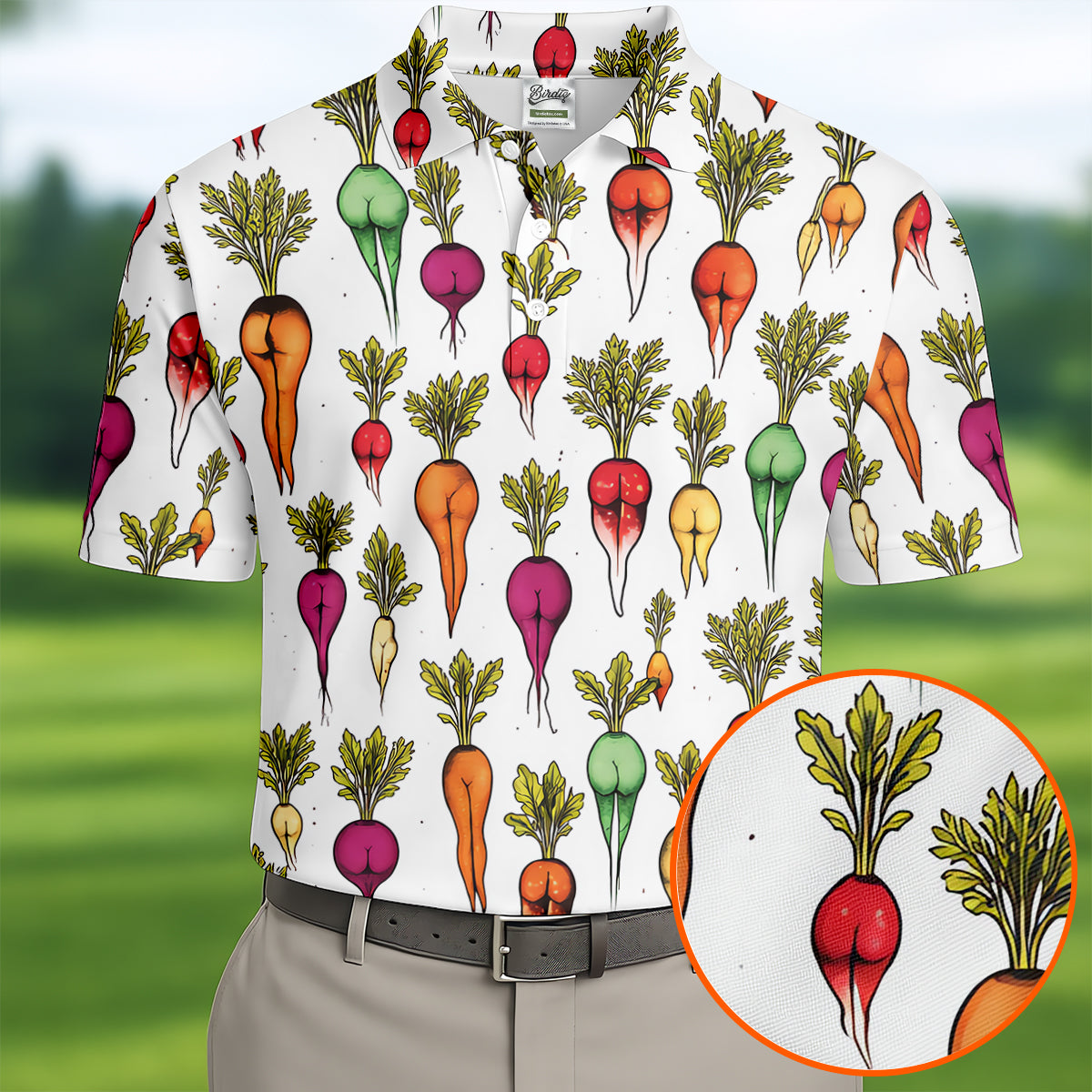Dirty Funny Vegetable Adult Humor Golf Tops For Men, Golf Shirts For Men, Polo Shirts For Men