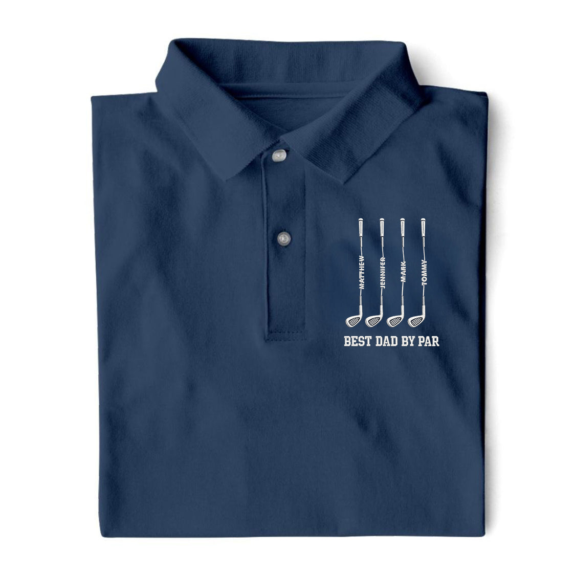 Best Dad By Par Father's Day Golf Shirt, Golf Gift For Dad, Polo Shirts For Men