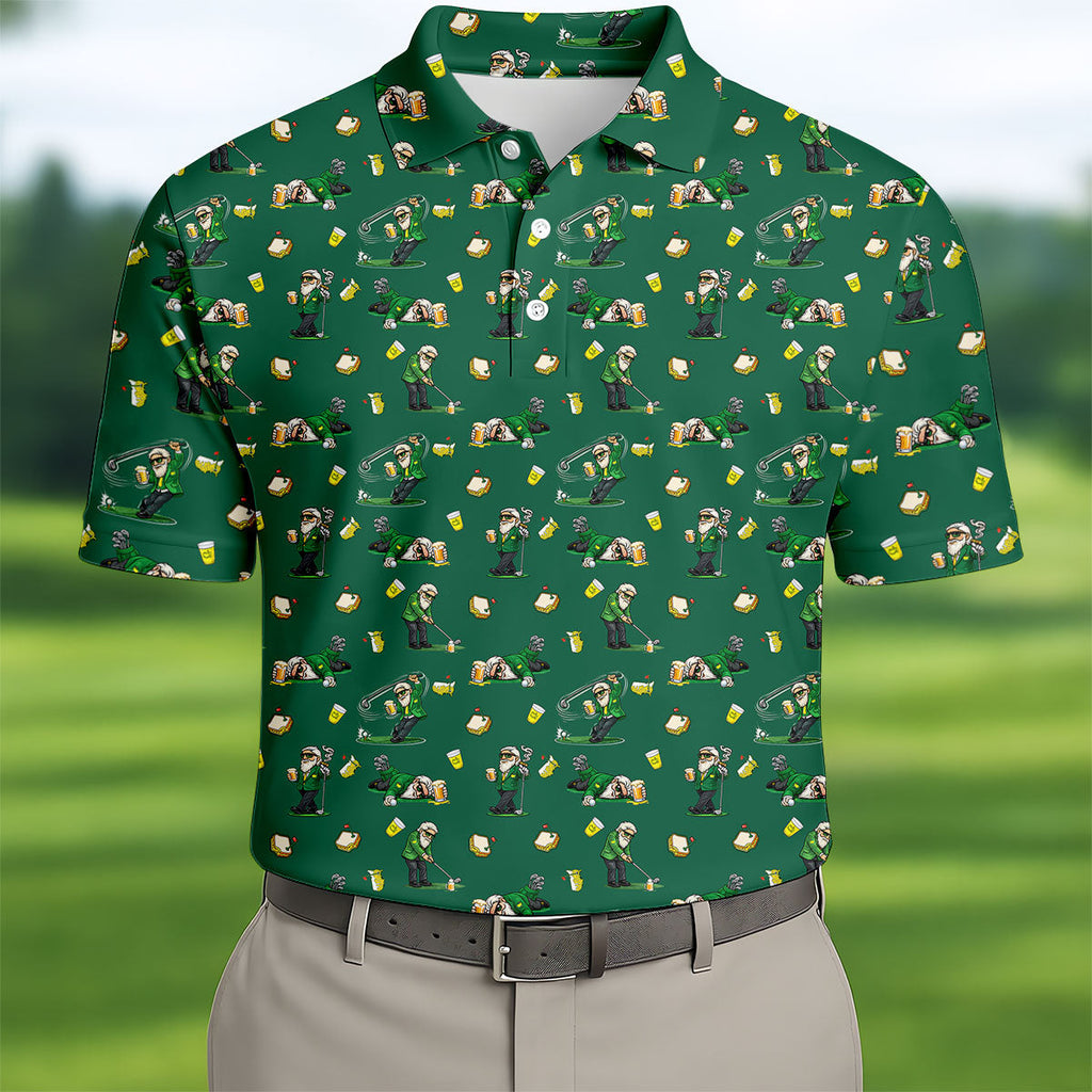Funny Beer Pimento Cheese Golf Tournament Green Golf Shirt, Golf Shirts For Men, Polo ShirtFor Men