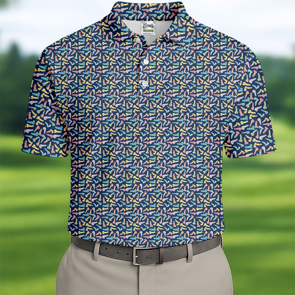 Funny Dirty Humor Golf Tops For Men, Fun Golf Shirts For Men, Valentines Golf Gift, Golf Shirts For Men