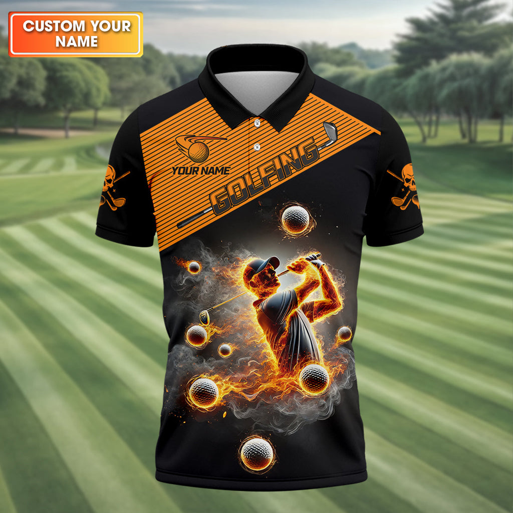 It Takes A Lot Of Balls To Golf The Way I Do Custom Men's Golf Polo Shirt, Dad Golf Gift