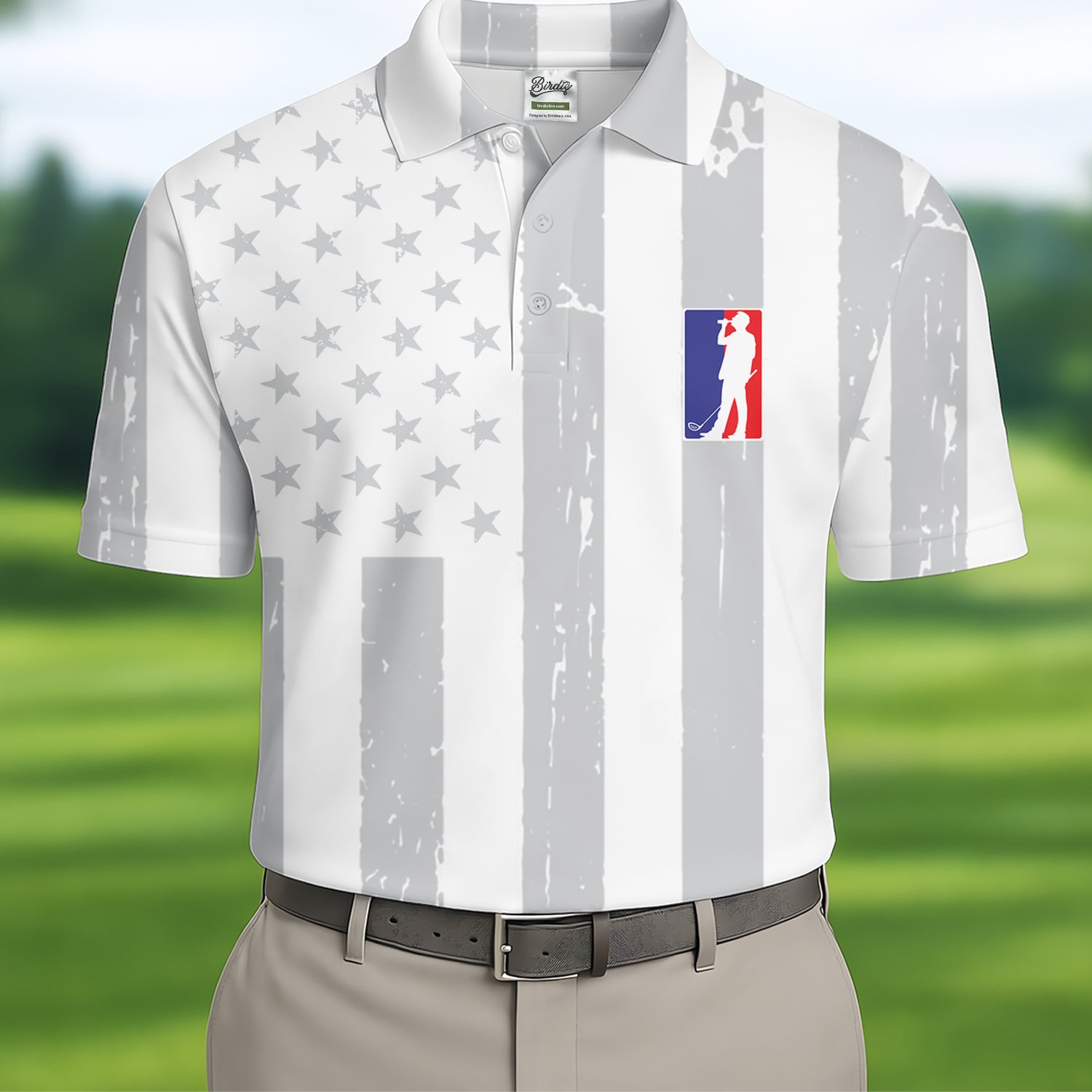 The Game Of Golf American Flag Patriot Golf Tops For Men, Polo Shirts For Men, Golf Shirts For Men