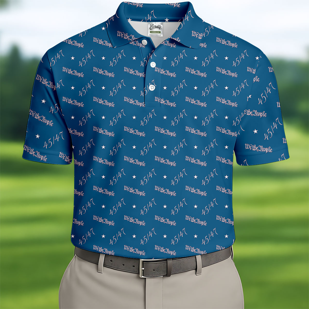 We The People 45 47 Patriotic Golf Polo Shirts, 250th Anniversary Polo Shirts For Men, Golf Shirts For Men