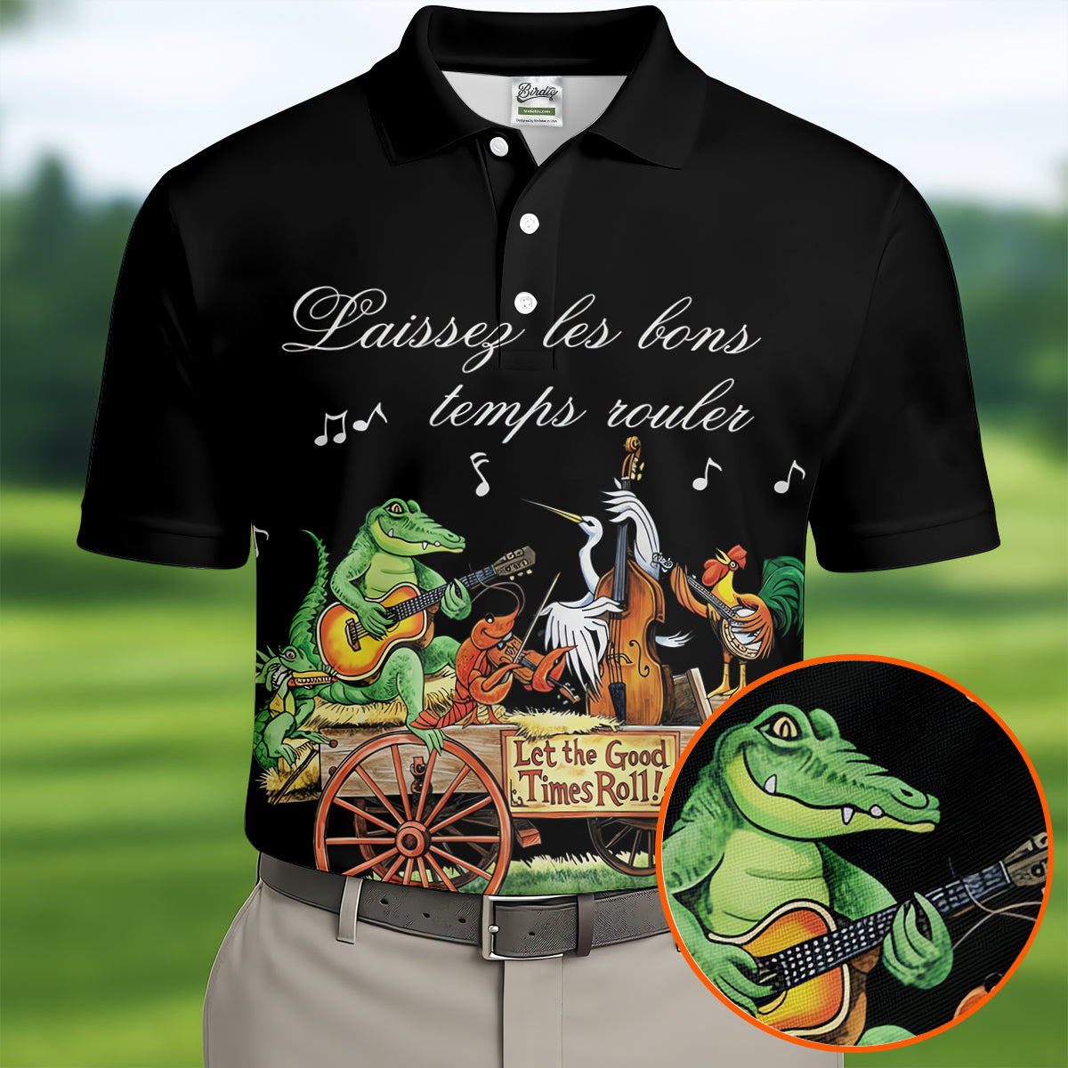 Let The Good Times Roll Animals Band Mardi Gras Celebrations Polo Shirts For Men, Golf Shirts For Men