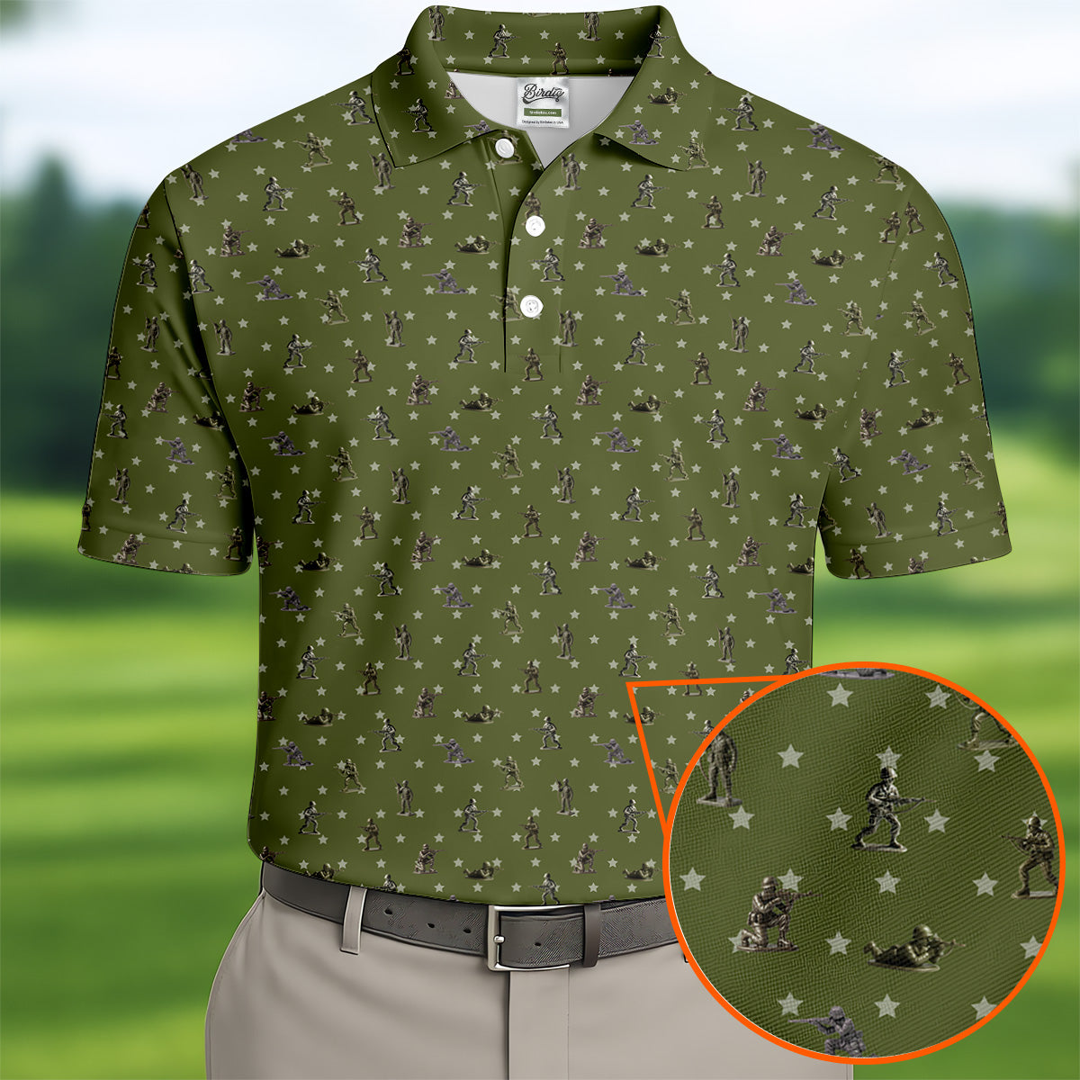 Veteran Green Golf Tops For Men, Polo Shirts For Men, Gift For Veteran, Veterans Day Gift