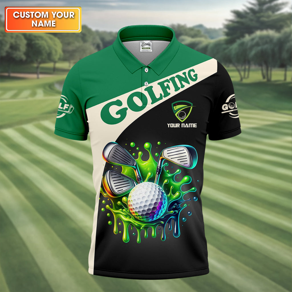 I Was One Under Today Custom Funny Golf Polo Shirt, Dad Golf Gifts