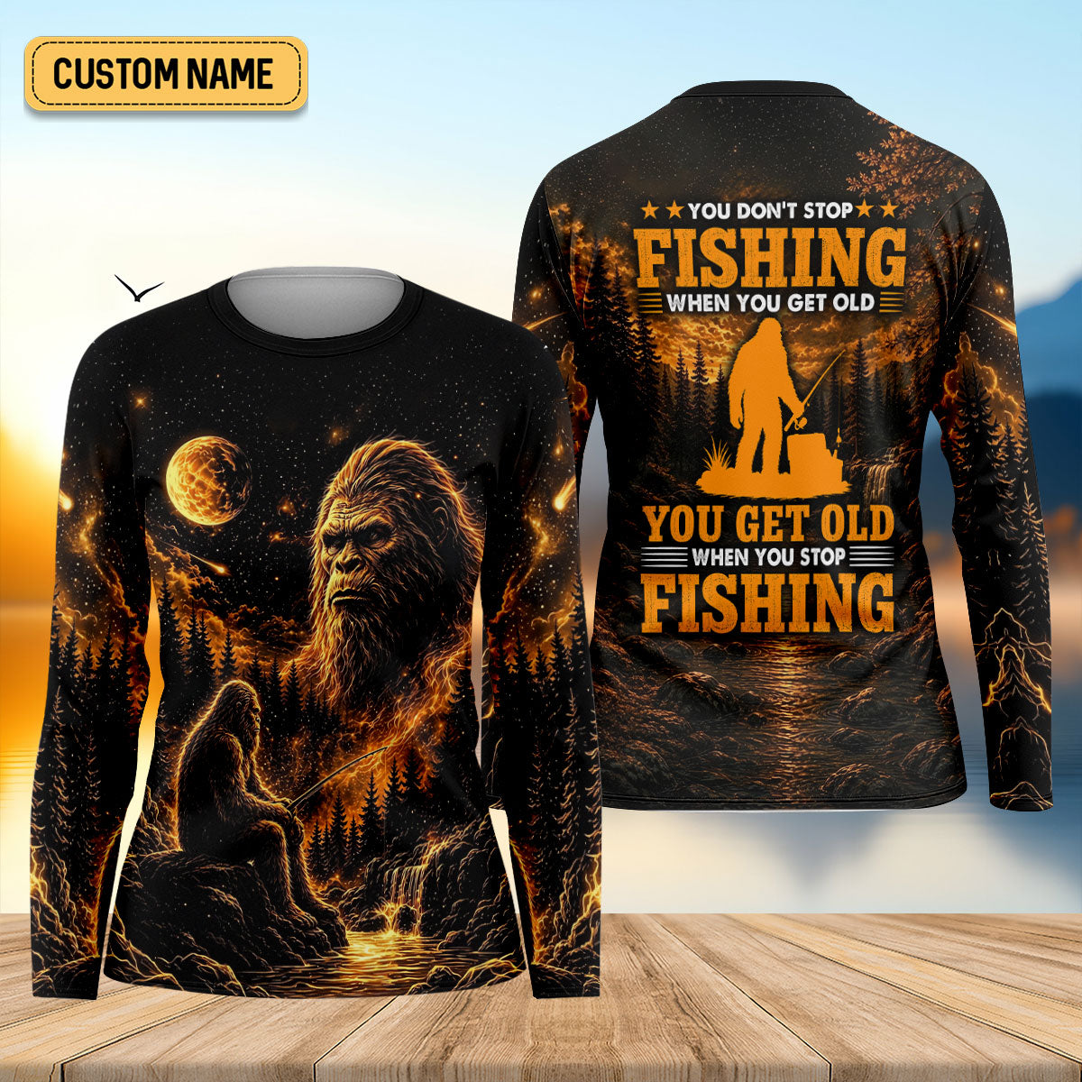 You Don't Stop Fishing When You Get Old UPF Shirt, Fishing Shirts, Womens Fishing Apparel