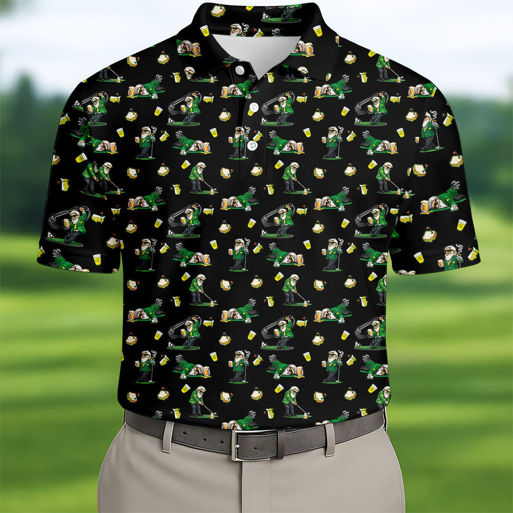 Funny Beer Pimento Cheese Golf Tournament Black Golf Shirt, Golf Shirts For Men, Polo ShirtFor Men