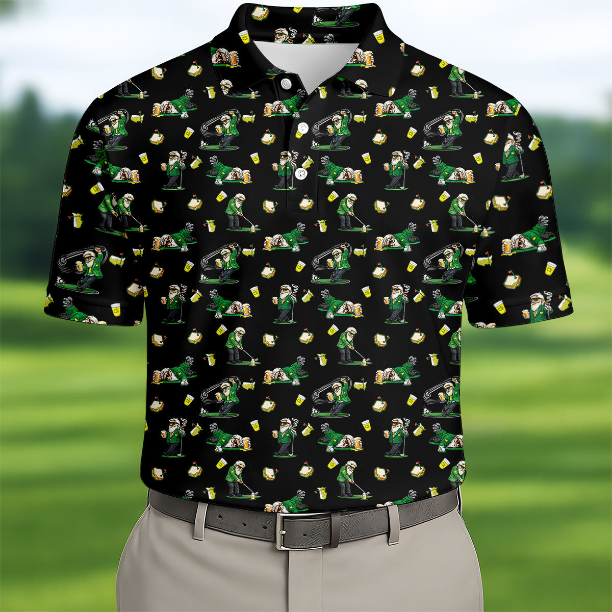 Funny Beer Pimento Cheese Golf Tournament Black Golf Shirt, Golf Shirts For Men, Polo ShirtFor Men