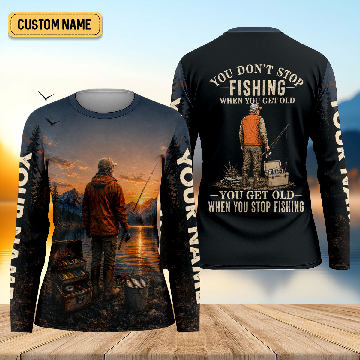 You Don't Stop Fishing When You Get Old UPF Shirt, Womens Fishing Shirt, Fishing Shirts