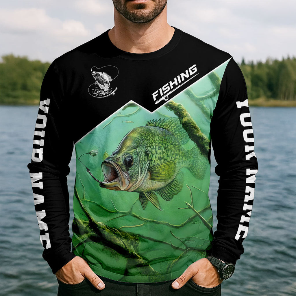 I Have A Crappie Attitude UPF Shirt, Long Sleeve Fishing Shirt, Fishing Shirts For Men