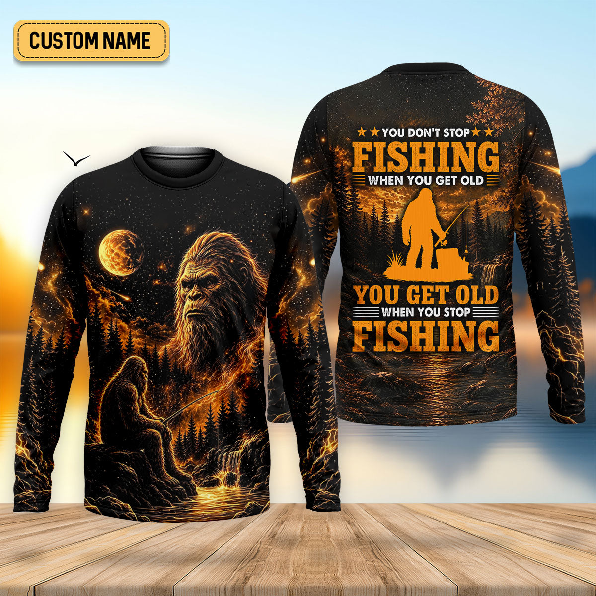 You Don't Stop Fishing When You Get Old UPF Shirt, Fishing Shirts, Mens Fishing Apparel