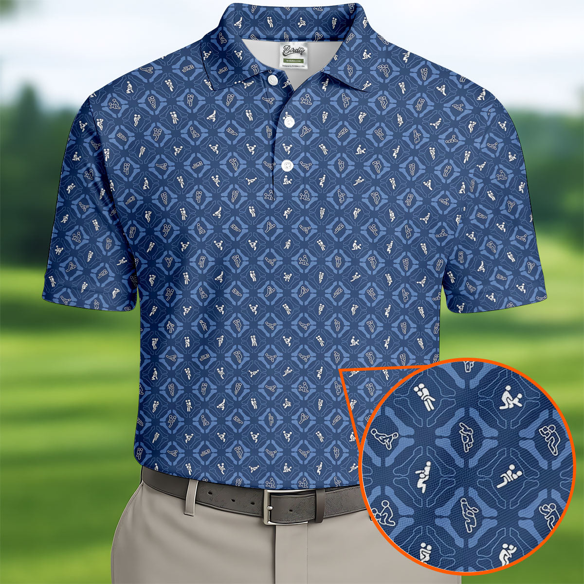 Dirty Funny Adult Humor Men's Funny Golf Shirts, Unique Gift For Golfer, Polo Shirts For Men