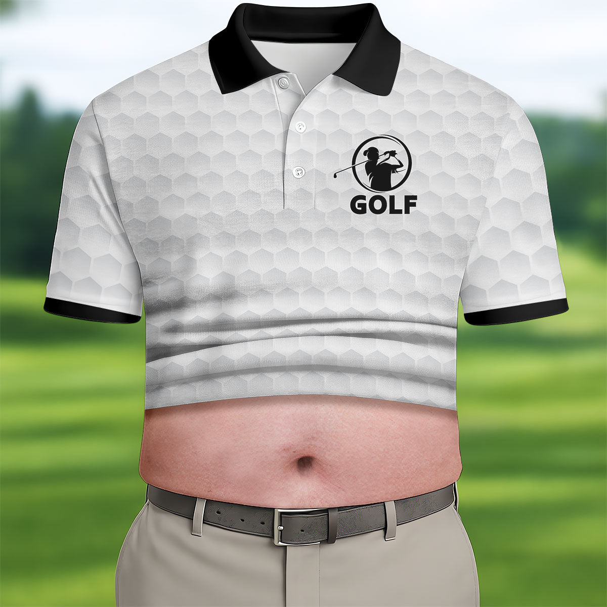 It's Not A Dad Bod It's A Father Figure Men's Funny Golf Shirts, Father's Day Golf Gift