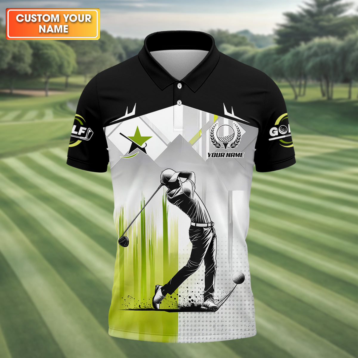 Pro Swing Men's Golf Polo ShirtGolfers Gift, Mens Golf Gift