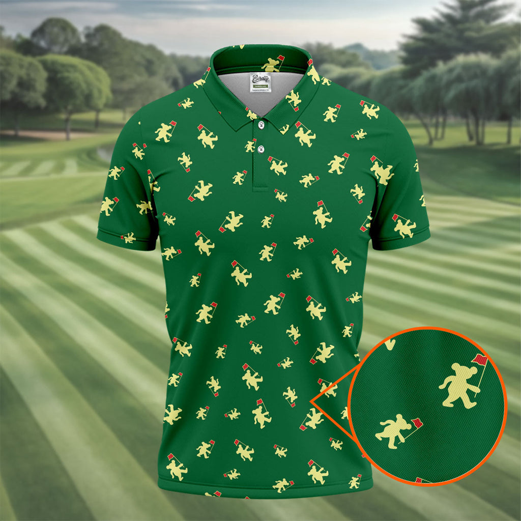 Dancing Bear Golf Tournament Shirt, Golf Shirts For Men, Polo Shirts For Men, Golf Gift For Men