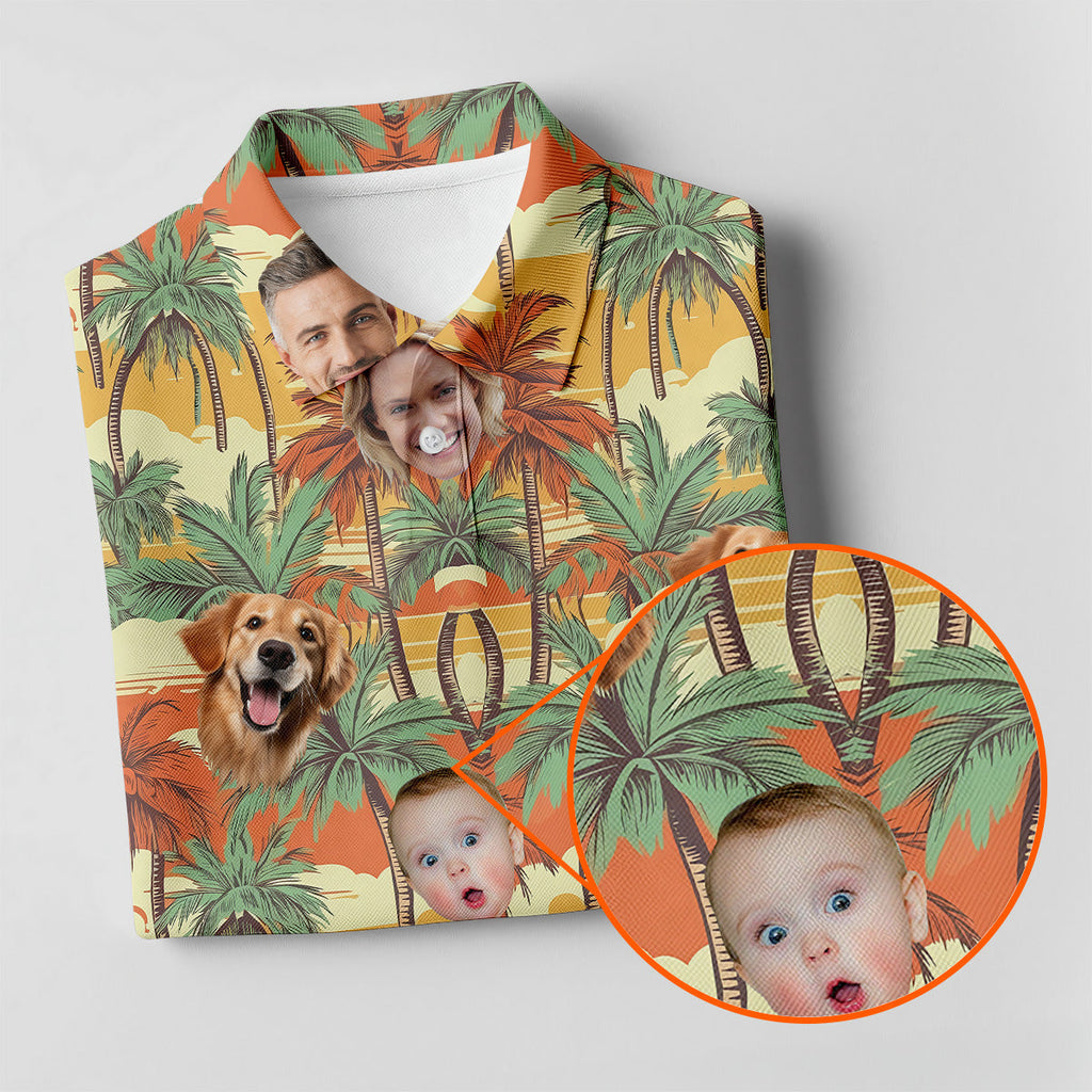 Sunset Shirt, Vintage Hawaiian Shirts, Matching Hawaiian Outfits, Custom Pet Shirt, Ladies Golf Shirts