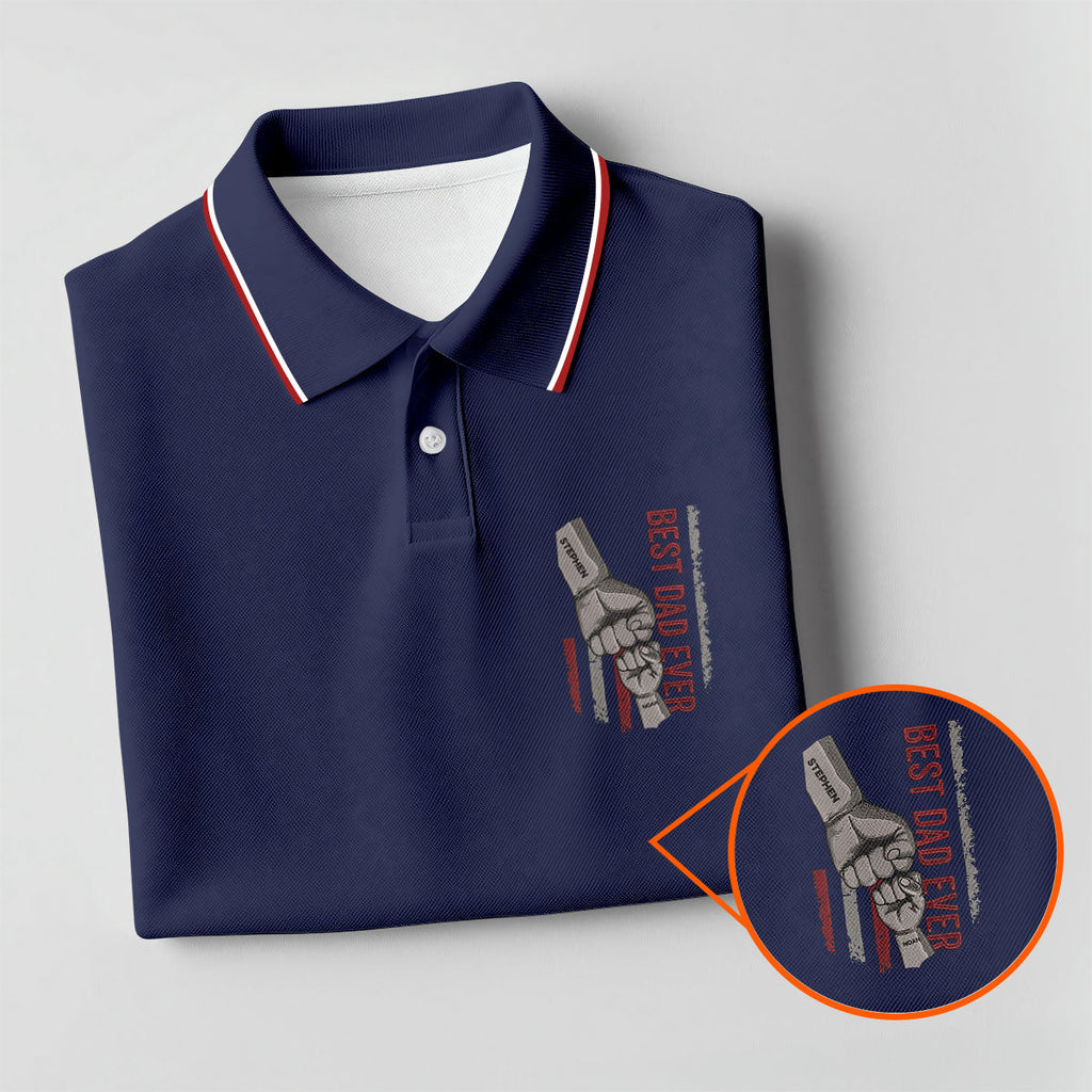 Best Dad Ever Father's Day Golf Shirt, Golf Gift For Dad, Golf Shirts For Men