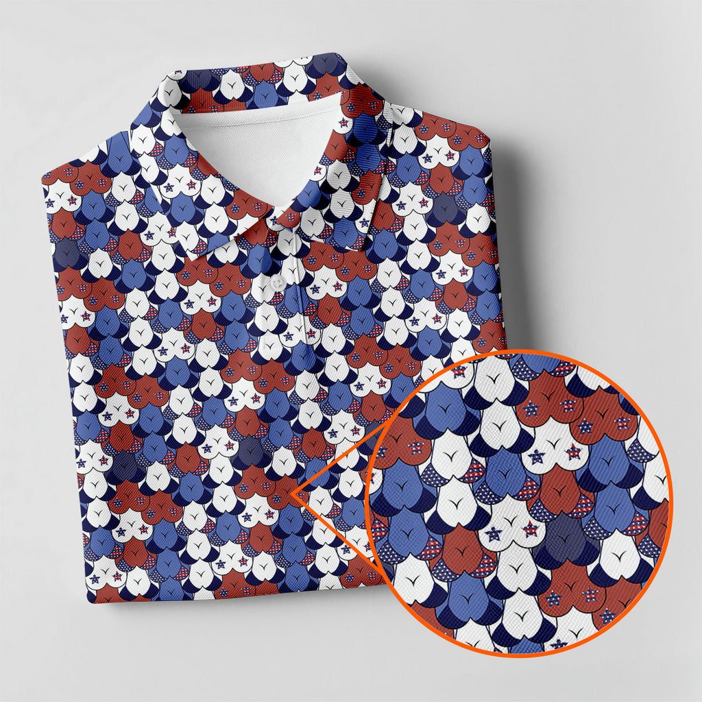 Funny Golf Polo Shirts, Funny American Golf Shirt, Matching Golf Shirt, Couple Golf Shirt
