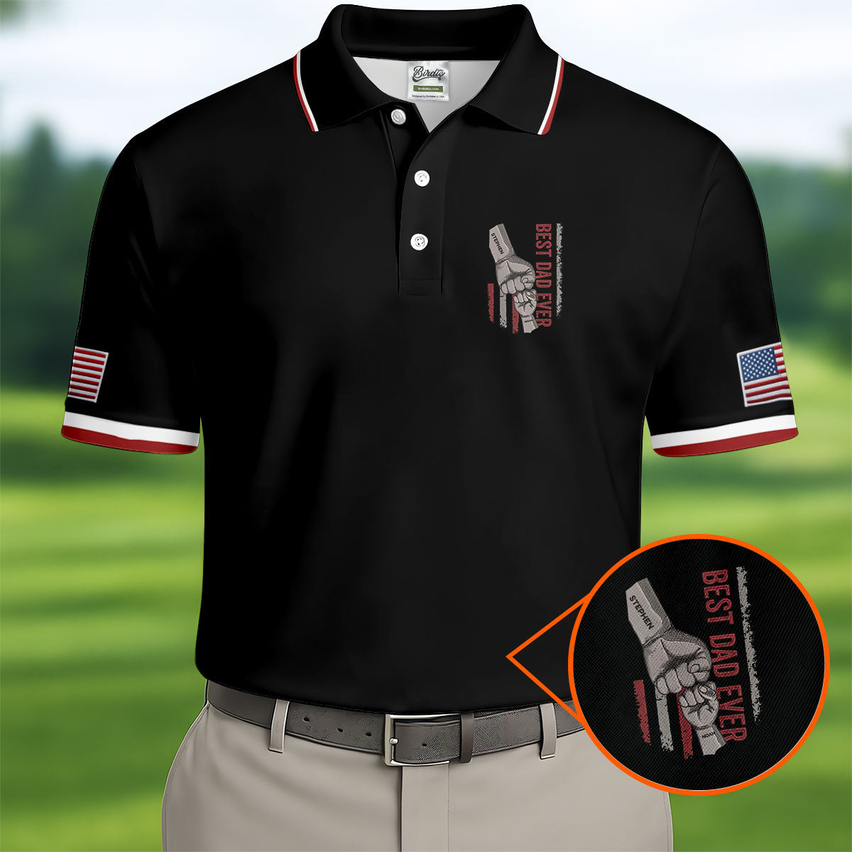 Best Dad Ever Father's Day Golf Shirt, Golf Gift For Dad, Golf Shirts For Men