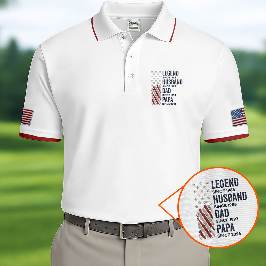 Legend Husband Dad Papa Father's Day Golf Shirt, Golf Gift For Dad, Gift Ideas For Grandpa