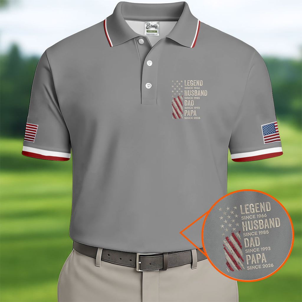 Legend Husband Dad Papa Father's Day Golf Shirt, Golf Gift For Dad, Gift Ideas For Grandpa