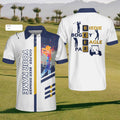 Golfer - Beer Drinker Custom Mens Golf Polo Shirt, Mens Golf Gift, Golf Lover Gift