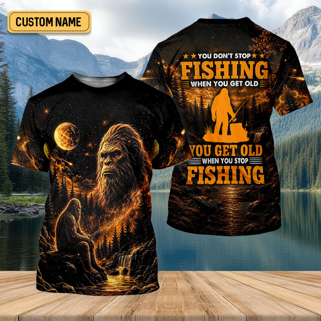You Don't Stop Fishing When You Get Old UPF Shirt, Fishing Shirts, Mens Fishing Apparel