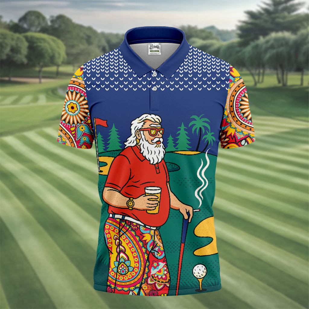 Real Grandpas Play Golf Then Take A Nap Funny Golf Shirt, Golf Shirts For Men, Golf Gift For Dad