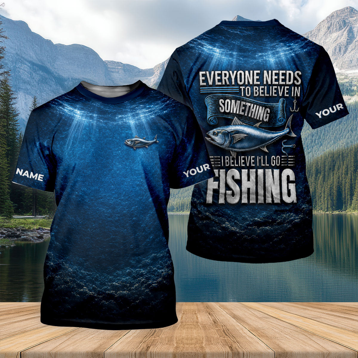 I Believe I'll Go Fishing UPF Shirt, Long Sleeve Fishing Shirt, Mens Fishing Shirts