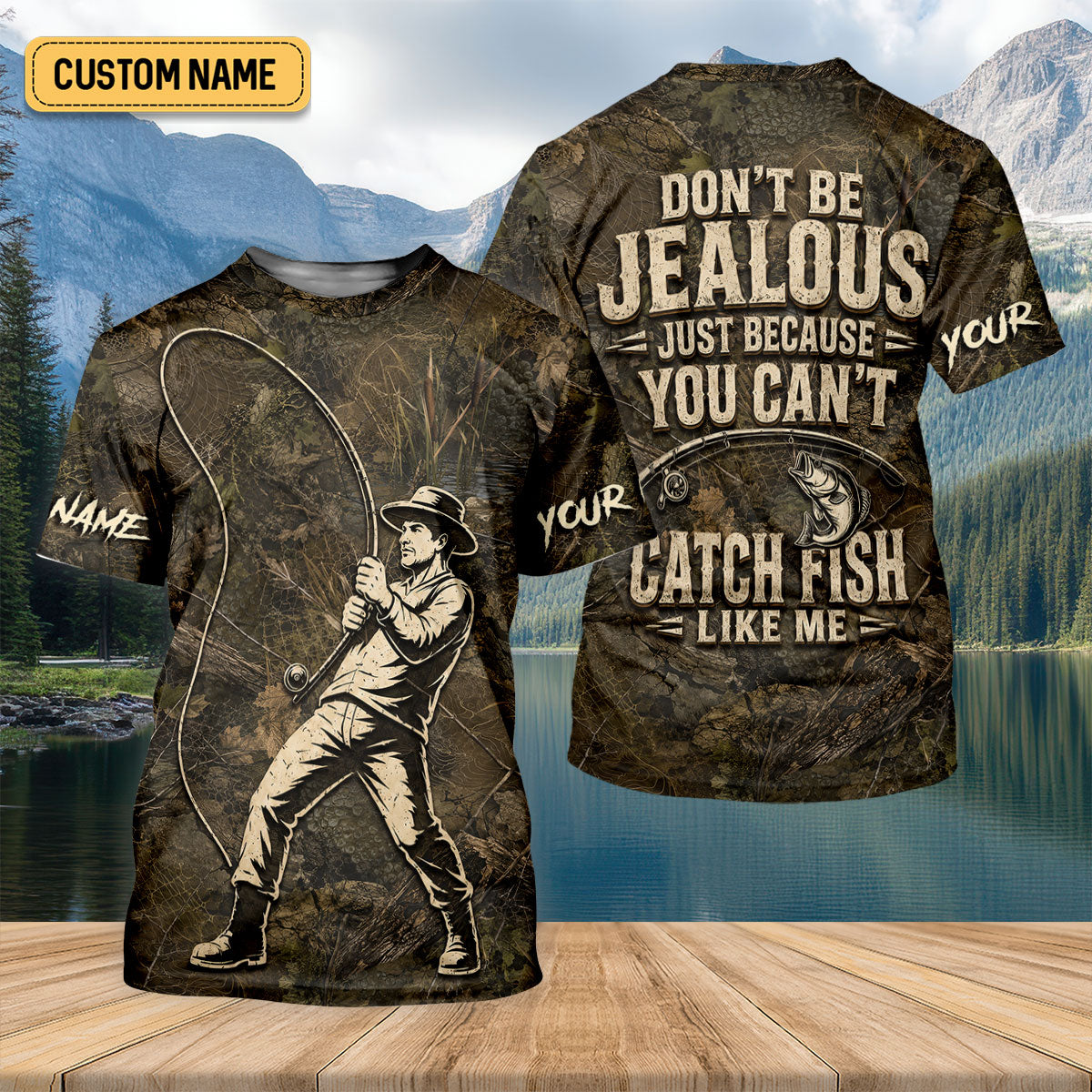 Dont Be Jealous You Cant Catch Fish Like Me UPF Shirt, Fishing Shirts For Men, Fishing Apparel
