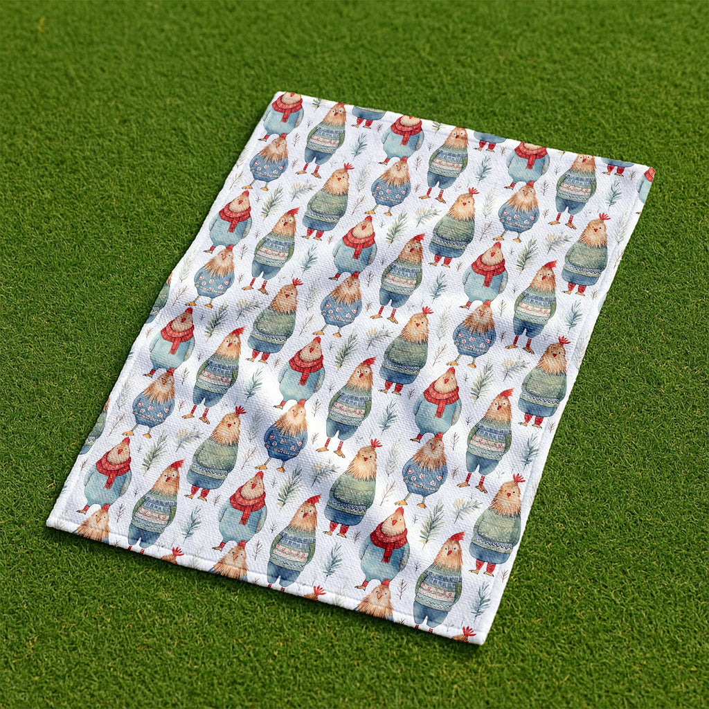 Chicken Cozy Funny Golf Towels, Golf Gift Ideas, Golfing Accessories, Christmas Golf Gift