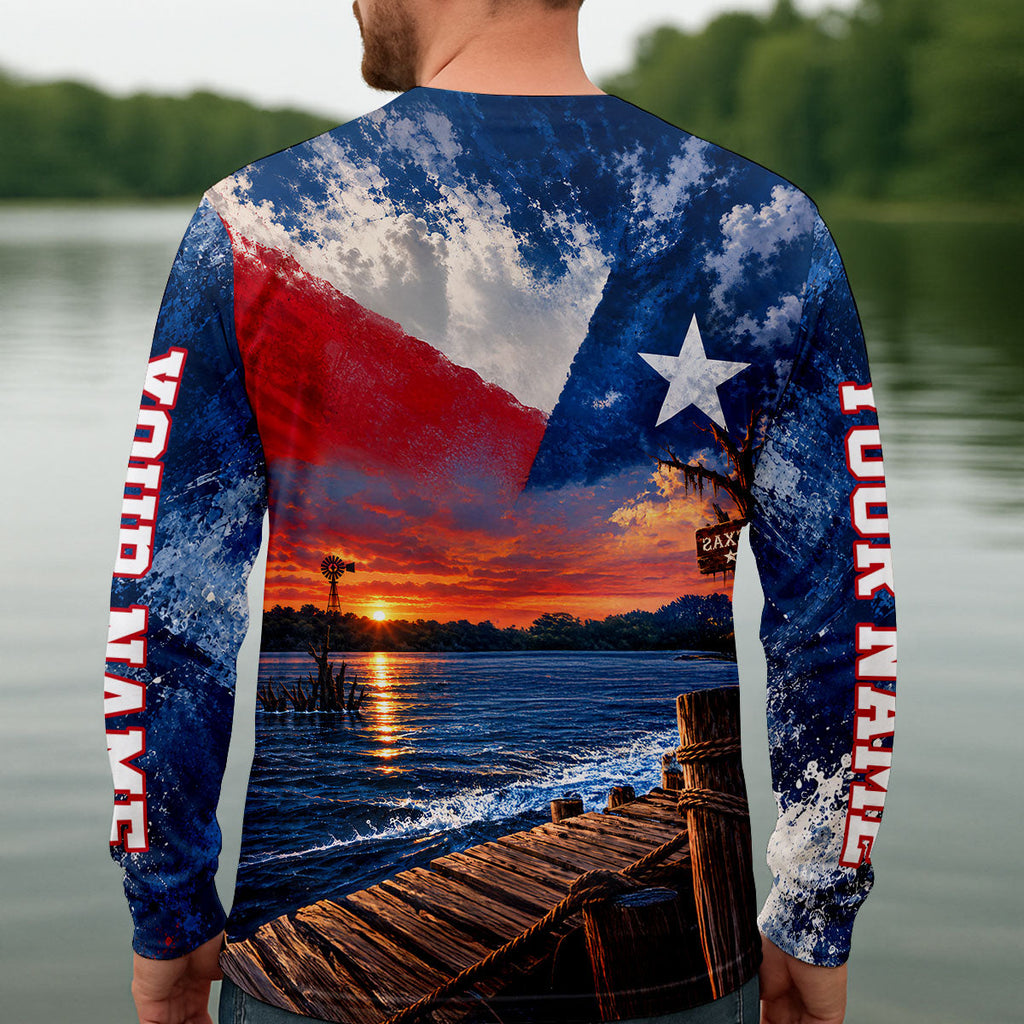 Everything Is Bigger In Texas Bass Fishing UPF Shirt, Mens Fishing Shirt, Fishing Apparel