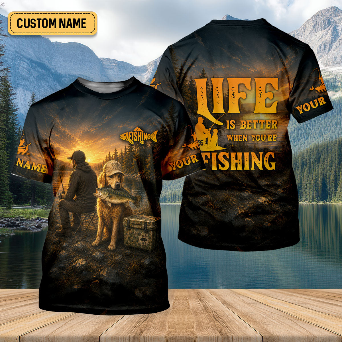 Life Is Better When You're Fishing UPF Shirt, Fishing Shirts For Men, Fishing Apparel